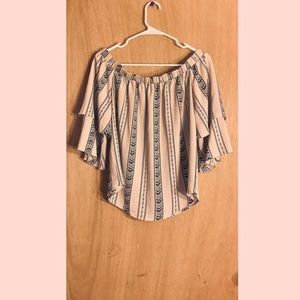 ✨ beige off the shoulder top